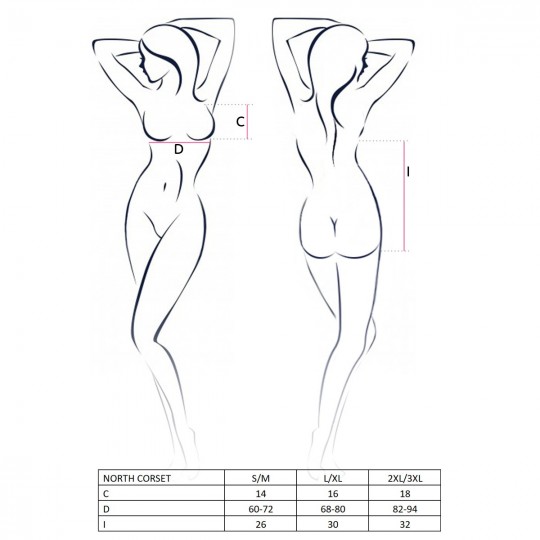 NORTH CORSET BLACK  - PASSION