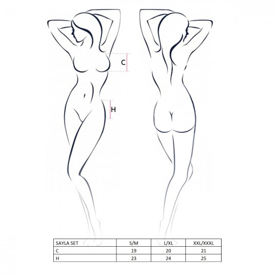 SAYLA SET BLACK  - PASSION