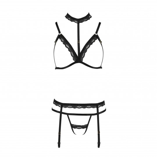ENSEMBLE 4 PIÈCES SHELLY NOIR DEVIL COLLECTION PASSION