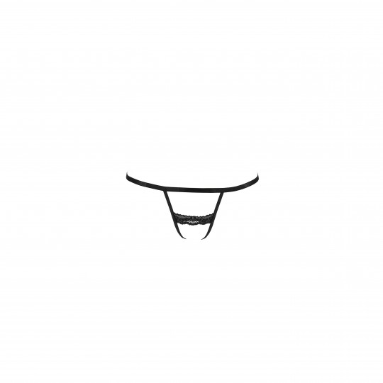 TANGA CON ABERTURA SHELLY NEGRA PASSION