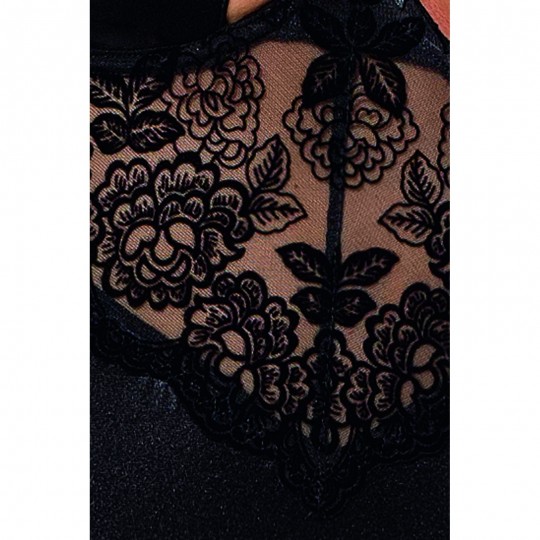 CORSET ET STRING TONYA NOIR PASSION