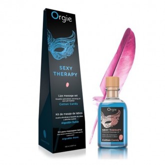 KIT DE MASSAGEM LIPS SEXY THERAPY ALGODÃO DOCE ORGIE