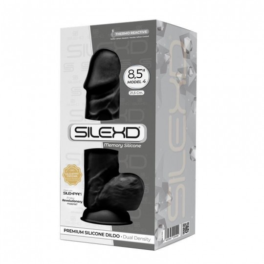 SILEXD DILDO REALISTA BLACK MOD. 4 8.5&quot; 