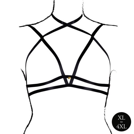 SOUTIEN-GORGE TRIANGLE NOIR TAILLE REINE LE DÉSIR