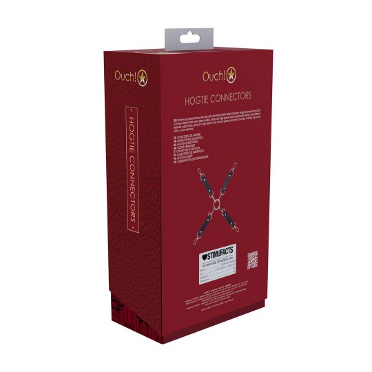 MILAN COLLECTION - HOGTIE CONNECTORS - BLACK/RED