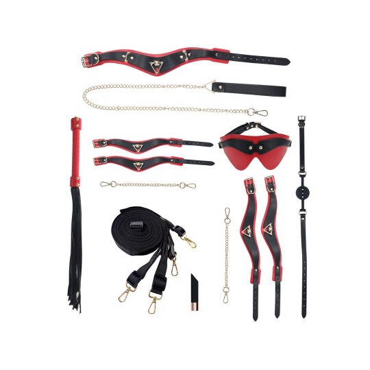 MILAN COLLECTION - KIT WITH BAG - BLACK/RED