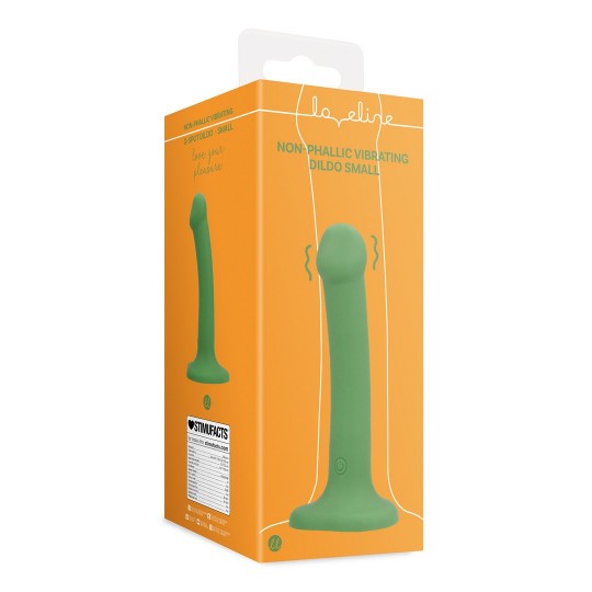 NON-PHALLIC VIBRATING DILDO - SMALL - FOREST GREEN