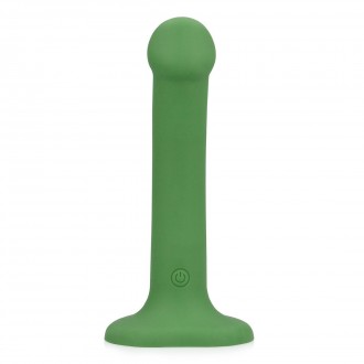 NON-PHALLIC VIBRATING DILDO - SMALL - FOREST GREEN