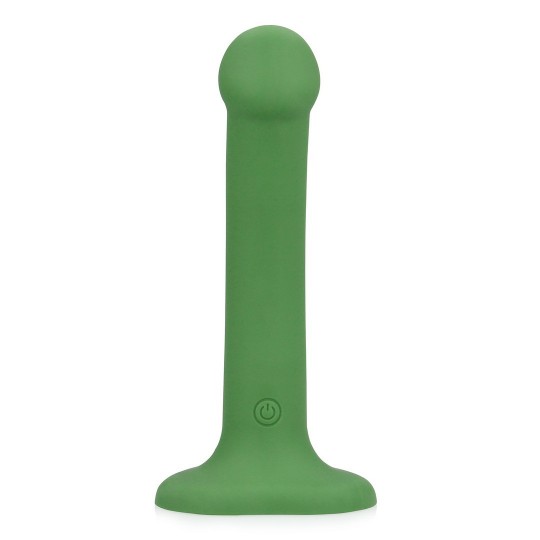NON-PHALLIC VIBRATING DILDO - SMALL - FOREST GREEN