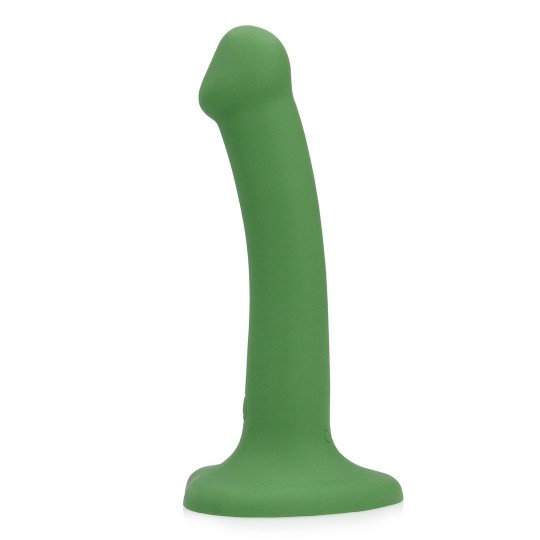 NON-PHALLIC VIBRATING DILDO - SMALL - FOREST GREEN
