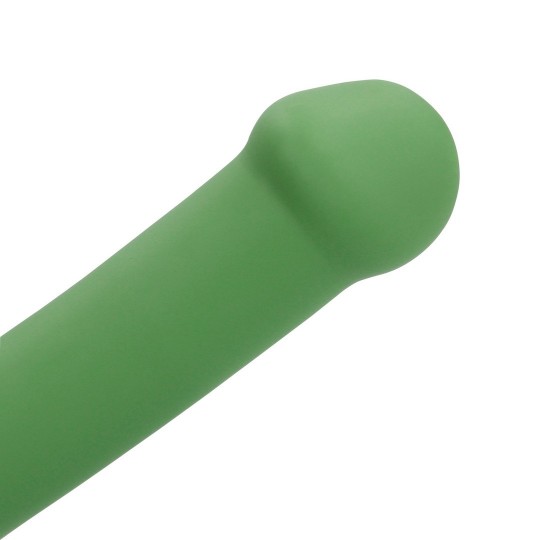 NON-PHALLIC VIBRATING DILDO - SMALL - FOREST GREEN