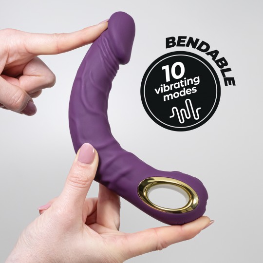VIBRADOR FLEXIBLE MAGNUS BEND MORADO CRUSHIOUS