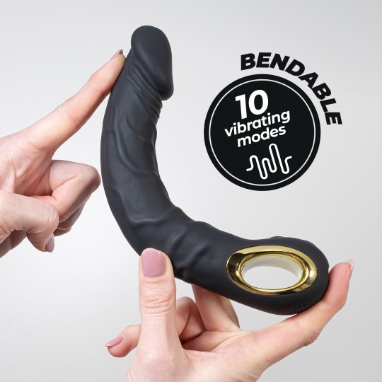 VIBRADOR FLEXIBLE MAGNUS BEND NEGRO CRUSHIOUS