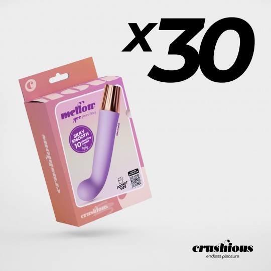 CONFEZIONE DA 30 MINI VIBRATORE MELLOW GEE LAVANDA CRUSHIOUS
