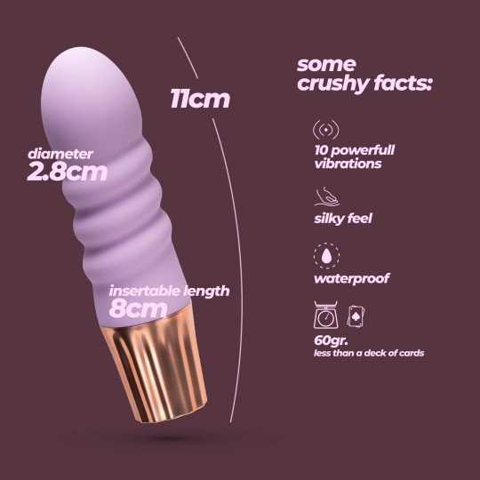 MINI VIBRATEUR MELLOW BUBBLES LAVANDE CRUSHIOUS