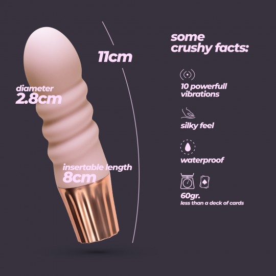 MINI VIBRATORE MELLOW BUBBLES ROSA CRUSHIOUS