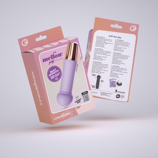 CRUSHIOUS MELLOW PUFF MINI VIBRATOR LAVENDER
