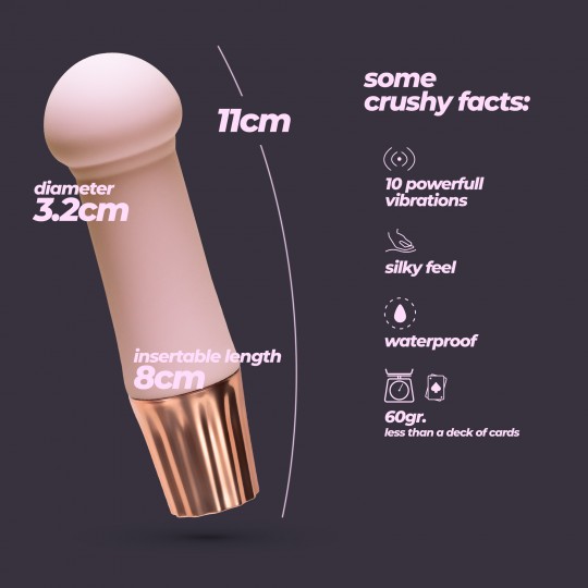 МИНИ ВИБРАТОР CRUSHIOUS MELLOW PUFF РОЗОВЫЙ