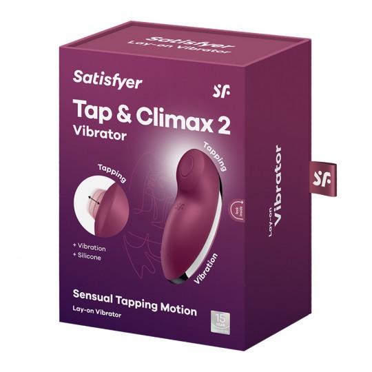 ESTIMULADOR TAP &amp; CLIMAX 2 ROJO SATISFYER