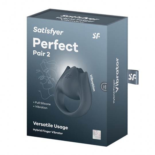 ANNEAU DE PÉNIS AVEC VIBRATION PERFECT PAIR 2 SATISFYER