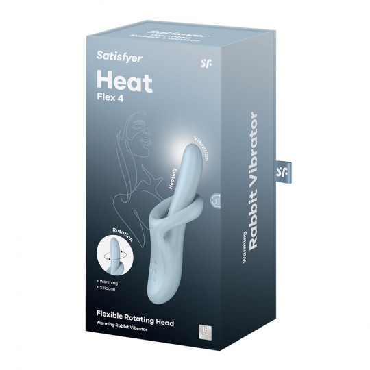 ВИБРАТОР SATISFYER HEAT FLEX 4 СИНИЙ
