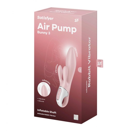VIBRATORE AIR PUMP BUNNY 3 ROSA SATISFYER