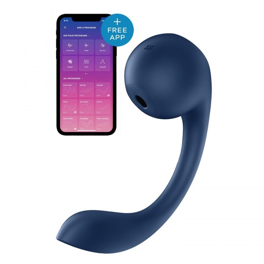 SATISFYER PRO+ WAVE CONNECT APP STIMULATOR BLUE