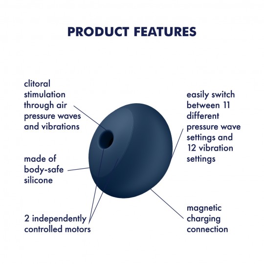 STIMULATORE AIR POWER 4 BLU SATISFYER