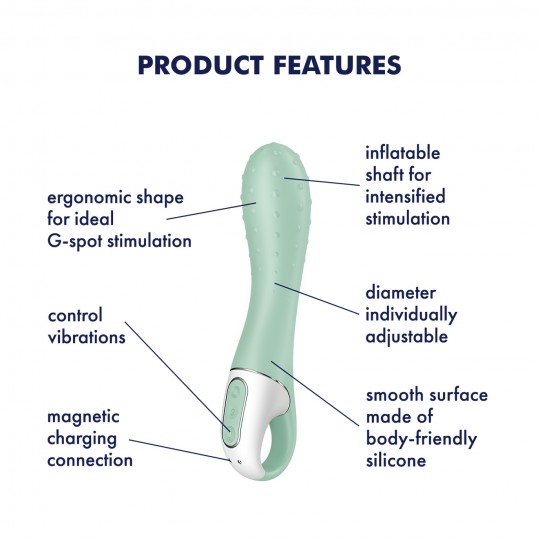 VIBRATORE AIR PUMP VIBRATOR 3 MENTA SATISFYER