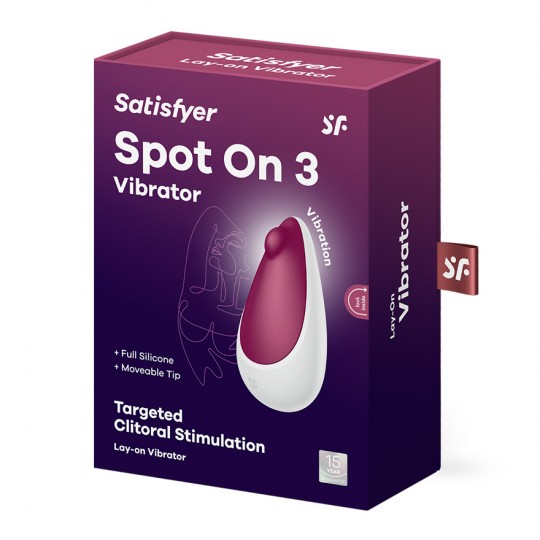 STIMULATEUR SPOT ON 3 BORDEAUX SATISFYER