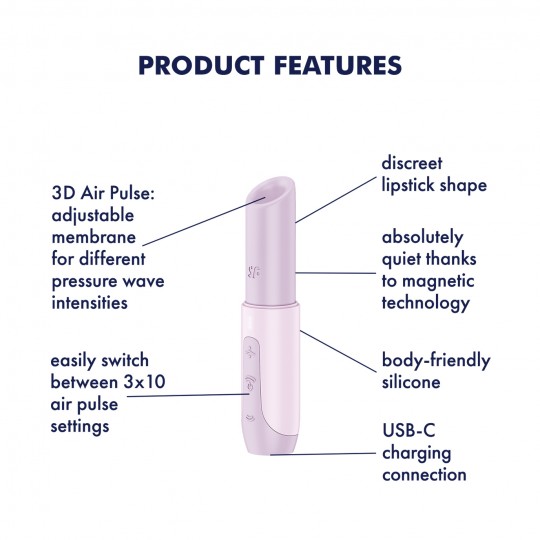 STIMOLATORE SECRET KISS SATISFYER