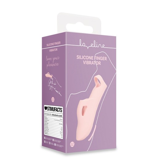 SILICONE FINGER VIBRATOR - TOUCH OF PINK
