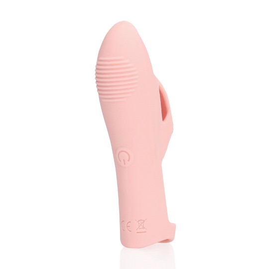 SILICONE FINGER VIBRATOR - TOUCH OF PINK