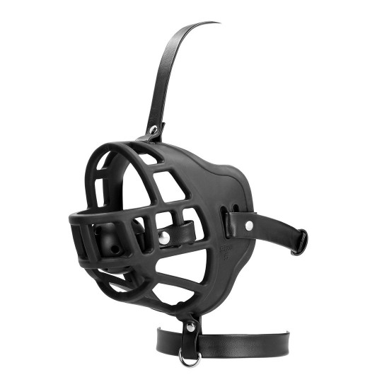 OUCH! XTREME MUZZLE WITH REMOVABLE BALL GAG BLACK