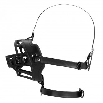 OUCH! XTREME MUZZLE WITH REMOVABLE BALL GAG BLACK