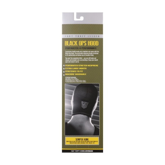 BLACK OPS HOOD - REGULAR - BLACK