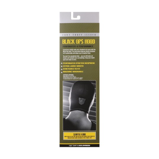 BLACK OPS HOOD - LARGE - BLACK