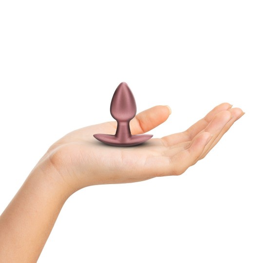 SMOOTH SILICONE ANAL PLUG - SMALL - 2.6 / 6,5 CM - ROSE GOLD