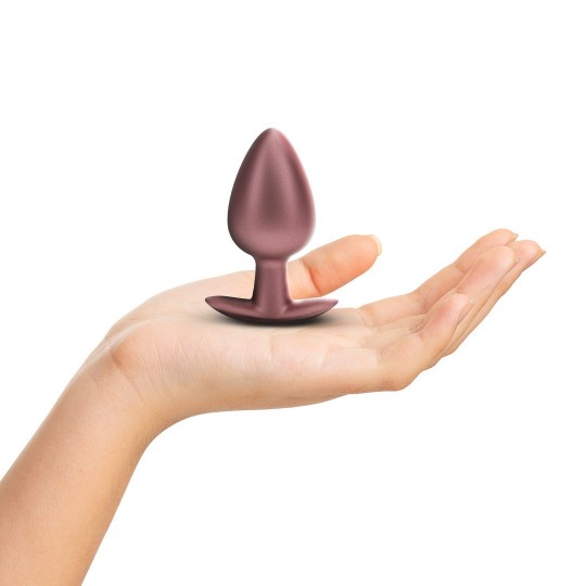 SMOOTH SILICONE ANAL PLUG - LARGE - 3.5 / 8,9 CM - ROSE GOLD
