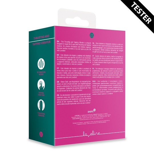 VIBRADOR THRUSTING AND TAPPING VIBRATOR ROSA TESTER