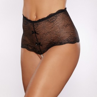 PASSION AND PEARL - PEARL THONG - ONE SIZE - BLACK