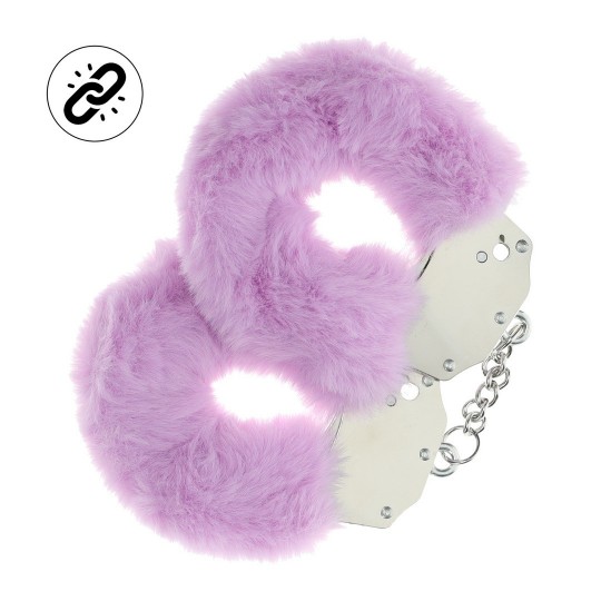 HEAVY-DUTY FLUFFY HANDCUFFS - LAVENDER
