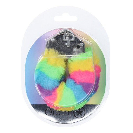 HEAVY-DUTY FLUFFY HANDCUFFS - MULTICOLOR 1