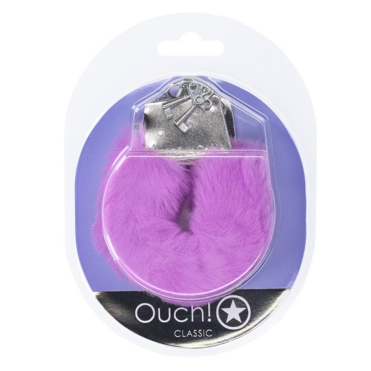 CLASSIC FLUFFY HANDCUFFS - PURPLE
