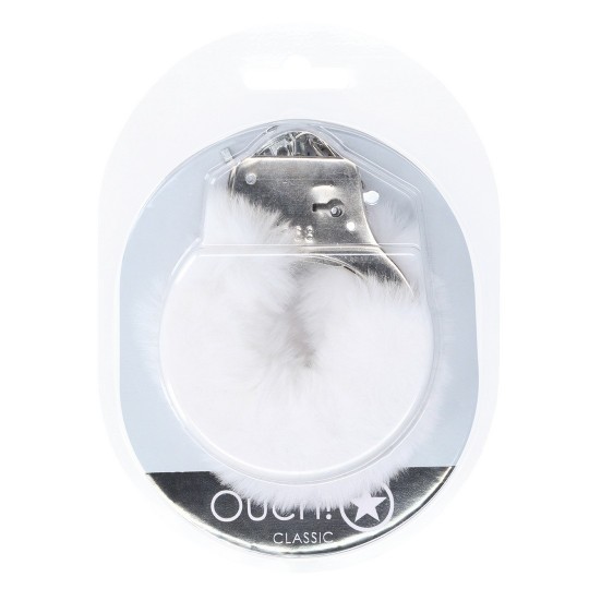 CLASSIC FLUFFY HANDCUFFS - WHITE