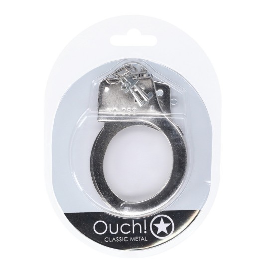 CLASSIC METAL HANDCUFFS - SILVER