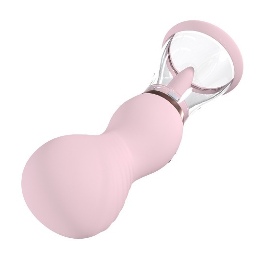 SENSUAL - RECHARGEABLE VULVA AND BREAST PUMP - PINK