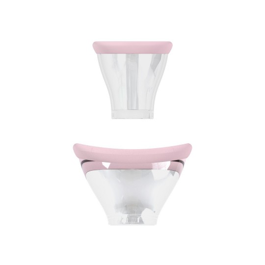 SENSUAL - RECHARGEABLE VULVA AND BREAST PUMP - PINK