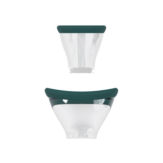 EXQUISITE - RECHARGEABLE VULVA AND BREAST PUMP - FOREST GREEN