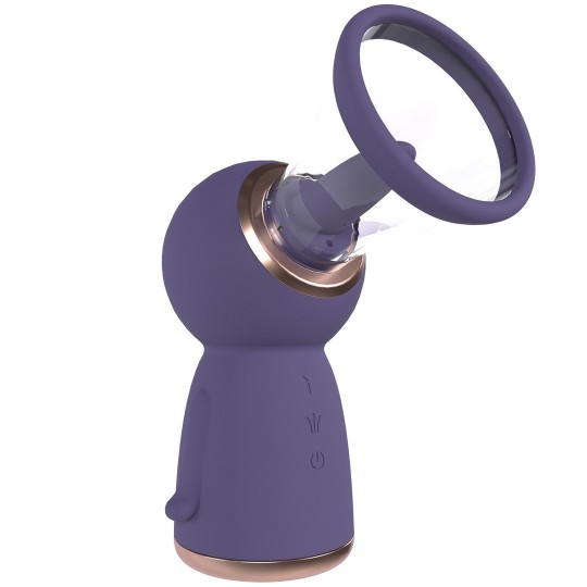 EXQUISITE - RECHARGEABLE VULVA AND BREAST PUMP - PURPLE